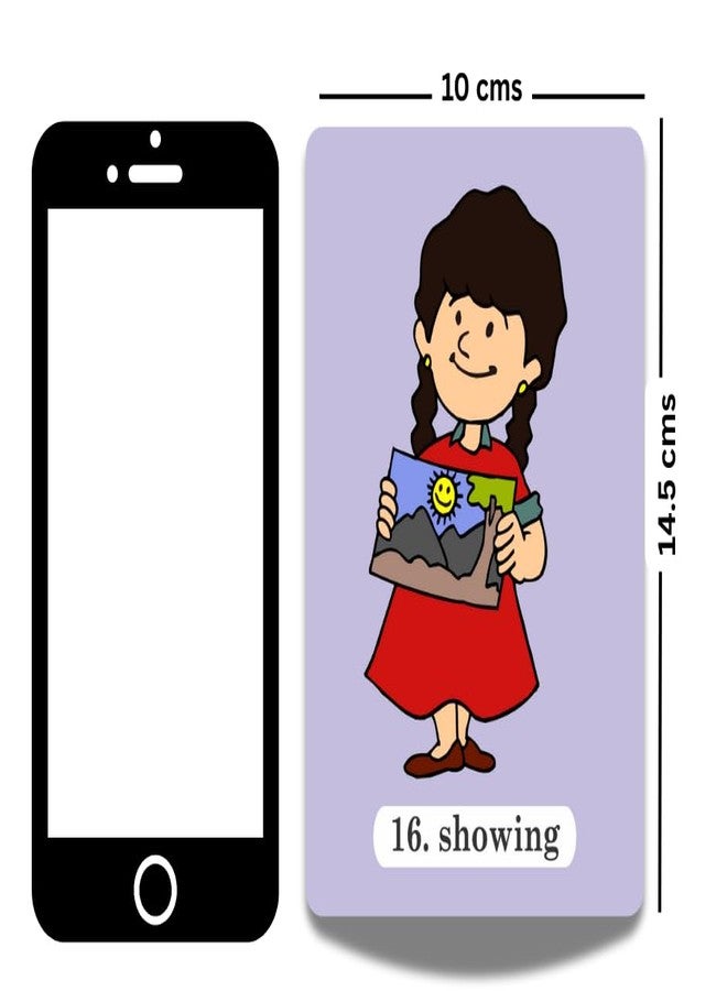 Brainy Bug Resources160+ Audio-Enabled Action Words Flashcards | Audio in English Hindi Tamil Telugu Punjabi Kannada | Early Years and Advanced Learners | Spoken English | Special Needs Kids - Image 5